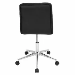 LumiSource Caviar Contemporary Metal And PU Leather Office Chair In Black 16 LumiSource Caviar Contemporary Metal And PU Leather Office Chair In Black -CYMAX Sales 2561246 5 L