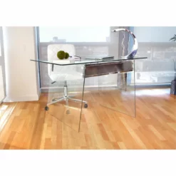 LumiSource Caviar Contemporary Metal And PU Leather Office Chair In White -CYMAX Sales 2561247 7 L