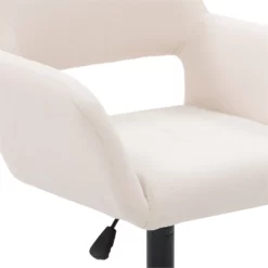 Atlin Designs Fabric Upholstered Task Chair In Off White -CYMAX Sales 2561608 L