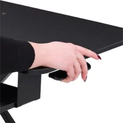 UrbanPro Metal Frame Sit-Stand Desk Converter In Black -CYMAX Sales 2561815 10 L
