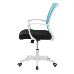 UrbanPro Traditional Fabric Ergonomic Mesh Back Office Chair In Blue -CYMAX Sales 2561819 12 L