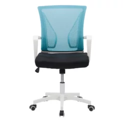 UrbanPro Traditional Fabric Ergonomic Mesh Back Office Chair In Blue -CYMAX Sales 2561819 7 L