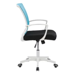 UrbanPro Traditional Fabric Ergonomic Mesh Back Office Chair In Blue -CYMAX Sales 2561819 9 L