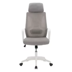 UrbanPro Fabric Mesh Back Office Chair In Gray And White -CYMAX Sales 2561820 8 L