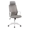 UrbanPro Fabric Mesh Back Office Chair In Gray And White