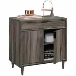 Home Square 3-Piece Set With Desk Base Storage Cabinet & Narrow Storage Cabinet -CYMAX Sales 2564164 4 L