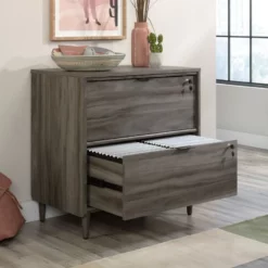 Home Square 3-Piece Set With Desk & Lateral File Cabinet & Storage Cabinet -CYMAX Sales 2564169 13 L