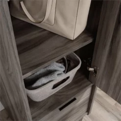 Home Square 4-Piece Set With Desk Lateral File Cabinet Hutch & Cabinet With File -CYMAX Sales 2564171 15 L