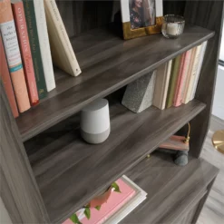 Home Square 4-Piece Set With Desk Base Storage Cabinet Hutch & Cabinet With File -CYMAX Sales 2564173 18 L