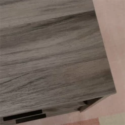 Home Square 2-Piece Set With Executive Desk & Cabinet With File In Jet Acacia -CYMAX Sales 2564175 14 L