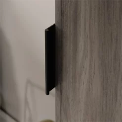 Home Square 2-Piece Set With Executive Desk & Cabinet With File In Jet Acacia -CYMAX Sales 2564175 15 L