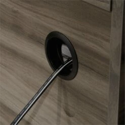 Home Square 2-Piece Set With L-Shaped Desk & Credenza For TVs Upto 46" -CYMAX Sales 2564179 18 L