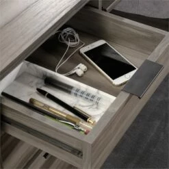 Home Square 2-Piece Set With L-Shaped Desk & Credenza For TVs Upto 46" -CYMAX Sales 2564179 4 L