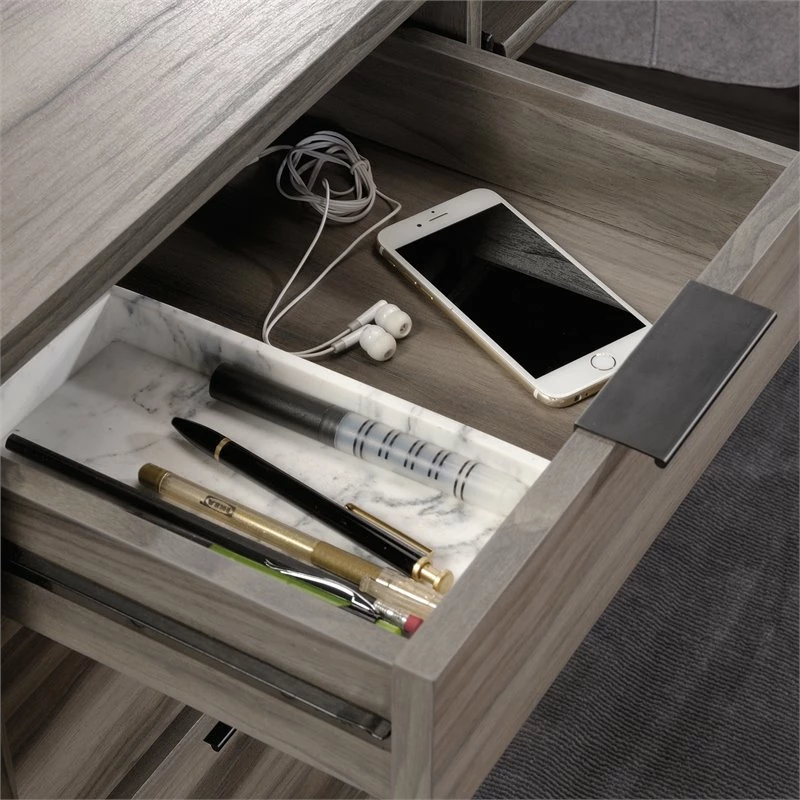 Home Square 2-Piece Set With L-Shaped Desk & Lateral File Cabinet In Jet Acacia 7 Home Square 2-Piece Set With L-Shaped Desk & Lateral File Cabinet In Jet Acacia - Image 5