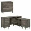 Home Square 2-Piece Set With L-Shaped Desk & Lateral File Cabinet In Jet Acacia 1 Home Square 2-Piece Set With L-Shaped Desk & Lateral File Cabinet In Jet Acacia -CYMAX Sales 2564181 L