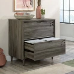 Home Square 3-Piece Set With L-Shaped Desk Lateral File Cabinet & Hutch -CYMAX Sales 2564183 13 L