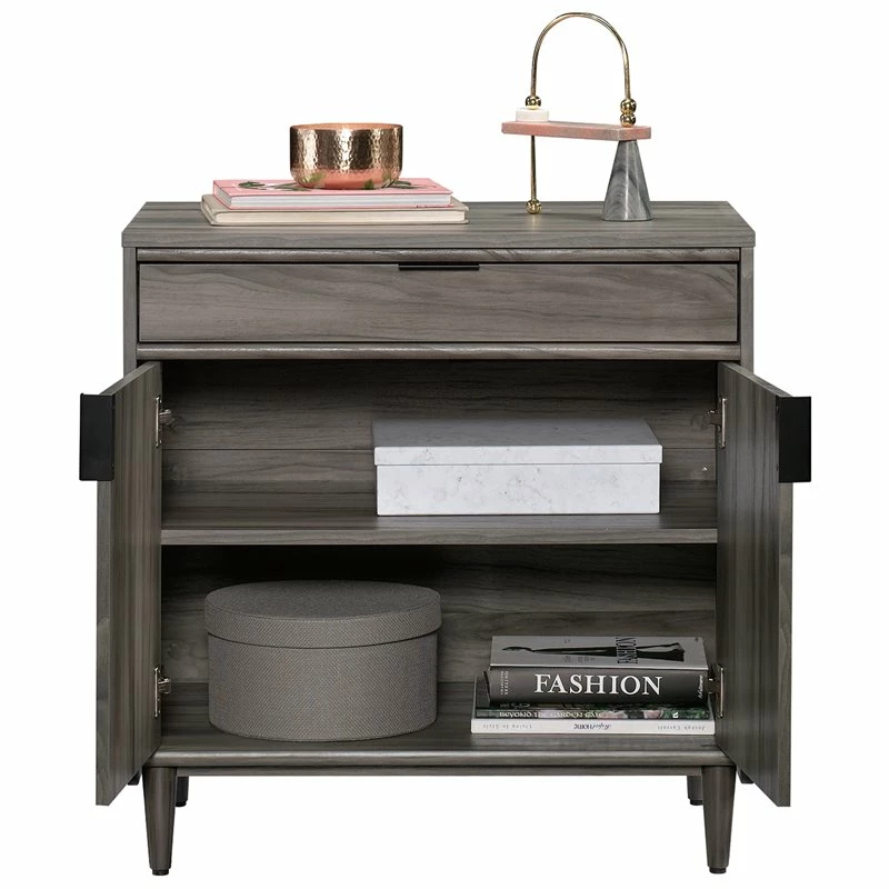 Home Square 4-Piece Set With Desk Base Cabinet Hutch & Narrow Storage Cabinet 20 Home Square 4-Piece Set With Desk Base Cabinet Hutch & Narrow Storage Cabinet - Image 18