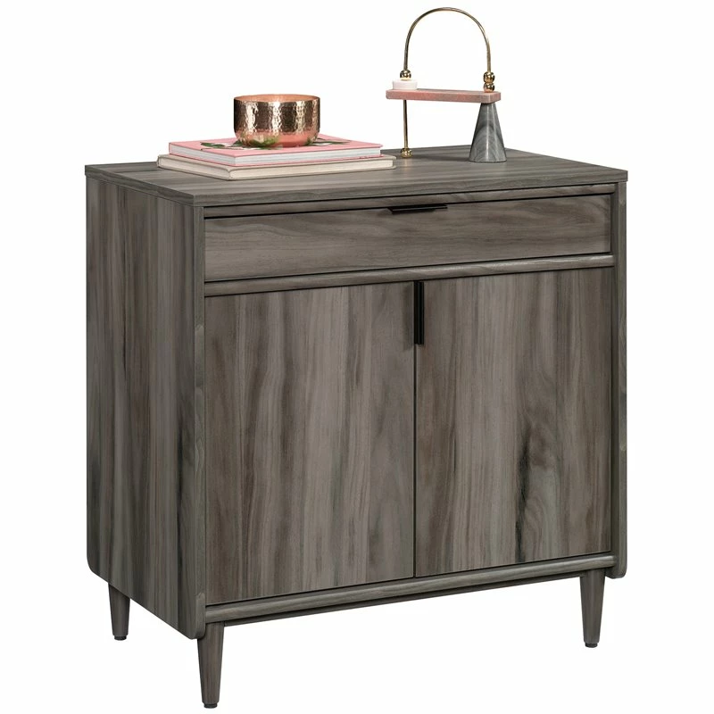 Home Square 4-Piece Set With Desk Base Cabinet Hutch & Narrow Storage Cabinet 8 Home Square 4-Piece Set With Desk Base Cabinet Hutch & Narrow Storage Cabinet - Image 6