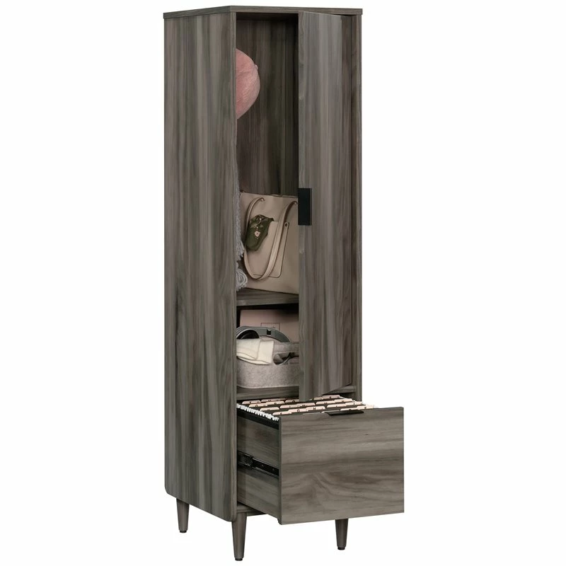 Home Square 4-Piece Set With Desk Base Cabinet Hutch & Narrow Storage Cabinet 10 Home Square 4-Piece Set With Desk Base Cabinet Hutch & Narrow Storage Cabinet - Image 8