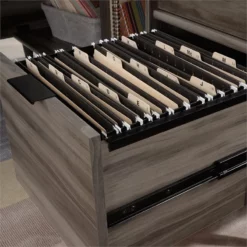 Home Square 2-Piece Set With L-Shaped Desk & Narrow Storage Cabinet With File -CYMAX Sales 2564386 10 L