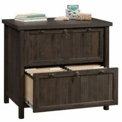 Home Square Contemporary 3-Piece Set Wood In Coffee Oak Brown -CYMAX Sales 2564402 4 L