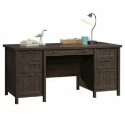 Home Square Contemporary 3-Piece Set Wood In Coffee Oak Brown -CYMAX Sales 2564402 5 L