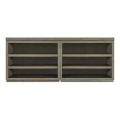 Hooker Furniture Home Office Linville Falls 72" Credenza With Open Desk Cabinets