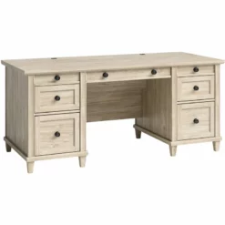Home Square 2-Piece Set With Executive Desk & Library Base In Chalk Oak 17 Home Square 2-Piece Set With Executive Desk & Library Base In Chalk Oak -CYMAX Sales 2565380 2 L