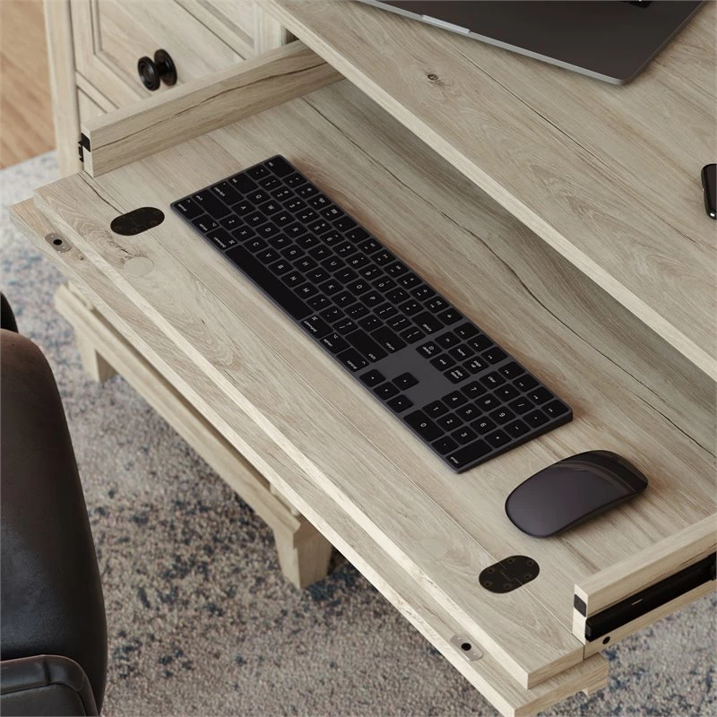 Home Square 2-Piece Set With Executive Desk & Library Base In Chalk Oak 9 Home Square 2-Piece Set With Executive Desk & Library Base In Chalk Oak - Image 7