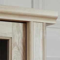 Home Square 2-Piece Set With Credenza Desk & Hutch In Chalked Oak -CYMAX Sales 2565692 15 L