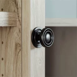 Home Square 2-Piece Set With Credenza Desk & Hutch In Chalked Oak -CYMAX Sales 2565692 9 L