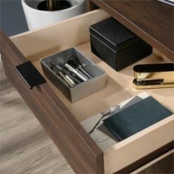 Home Square 2-Piece Set With L-Shaped Desk & Office Credenza In Spiced Mahogany 32 Home Square 2-Piece Set With L-Shaped Desk & Office Credenza In Spiced Mahogany -CYMAX Sales 2565695 10 L