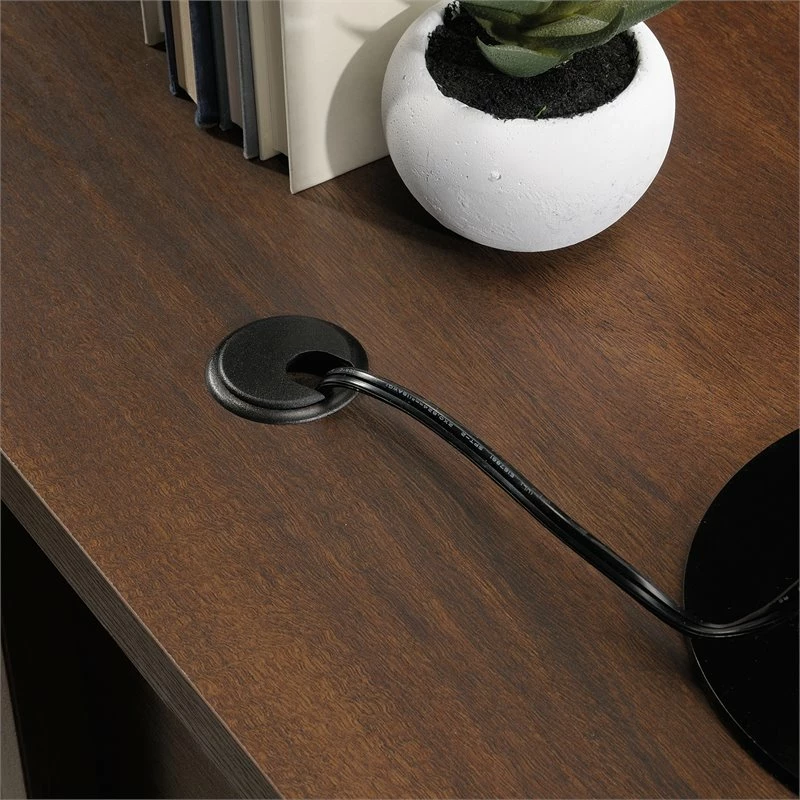 Home Square 2-Piece Set With L-Shaped Desk & Office Credenza In Spiced Mahogany 14 Home Square 2-Piece Set With L-Shaped Desk & Office Credenza In Spiced Mahogany - Image 12