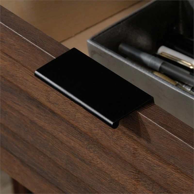 Home Square 2-Piece Set With L-Shaped Desk & Office Credenza In Spiced Mahogany 19 Home Square 2-Piece Set With L-Shaped Desk & Office Credenza In Spiced Mahogany - Image 17