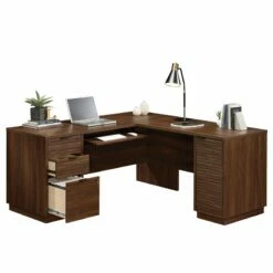Home Square 2-Piece Set With L-Shaped Desk & Office Credenza In Spiced Mahogany 41 Home Square 2-Piece Set With L-Shaped Desk & Office Credenza In Spiced Mahogany -CYMAX Sales 2565695 19 L