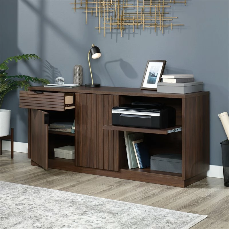 Home Square 2-Piece Set With Executive Desk & Office Credenza In Spiced Mahogany 13 Home Square 2-Piece Set With Executive Desk & Office Credenza In Spiced Mahogany - Image 11