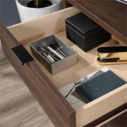 Home Square 2-Piece Set With Executive Desk & Office Credenza In Spiced Mahogany 40 Home Square 2-Piece Set With Executive Desk & Office Credenza In Spiced Mahogany -CYMAX Sales 2565699 18 L