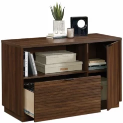Home Square 2-Piece Set With Executive Desk & Storage Credenza -CYMAX Sales 2565700 6 L