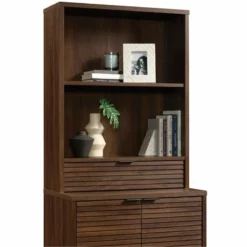 Home Square 3-Piece Set With Executive Desk Lateral File & Library Hutch -CYMAX Sales 2565702 5 L