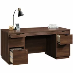 Home Square 3-Piece Set With Executive Desk & Hutch & Storage Credenza -CYMAX Sales 2566302 10 L