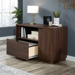 Home Square 3-Piece Set With Executive Desk & Hutch & Storage Credenza -CYMAX Sales 2566302 11 L