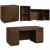 Home Square 3-Piece Set With Executive Desk & Hutch & Lateral File -CYMAX Sales 2566303 L