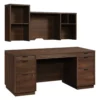Home Square 2-Piece Set With Executive Desk & Computer Desk Hutch -CYMAX Sales 2566305 L