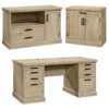 Home Square 3-Piece Set With Executive Desk Base Storage Stand & Filing Cabinet 2 Home Square 3-Piece Set With Executive Desk Base Storage Stand & Filing Cabinet -CYMAX Sales 2567174 L