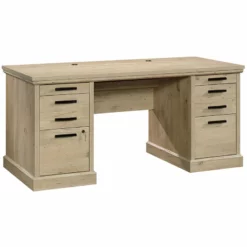 Home Square 4-Piece Set With Executive Desk Filing Cabinet Storage Stand & Hutch -CYMAX Sales 2567733 2 L