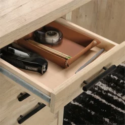 Home Square 3-Piece Set With Executive Desk Computer Hutch & Base Storage Stand -CYMAX Sales 2567734 18 L