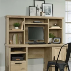 Home Square 3-Piece Set With Executive Desk Computer Hutch & Lateral File -CYMAX Sales 2567736 5 L