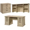 Home Square 3-Piece Set With Executive Desk Computer Hutch & Lateral File 1 Home Square 3-Piece Set With Executive Desk Computer Hutch & Lateral File -CYMAX Sales 2567736 L