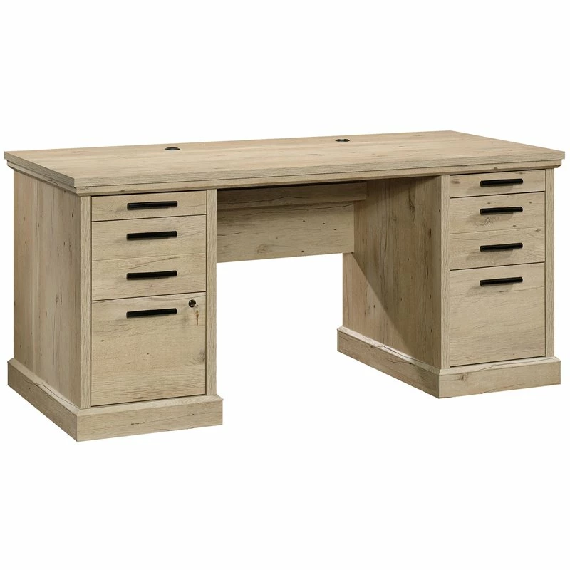 Home Square 2-Piece Set With Executive Desk & Computer Hutch In Prime Oak 5 Home Square 2-Piece Set With Executive Desk & Computer Hutch In Prime Oak - Image 3