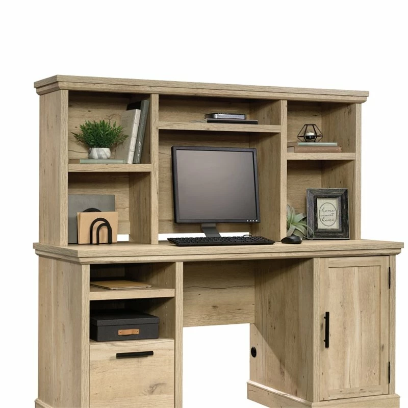 Home Square 2-Piece Set With Executive Desk & Computer Hutch In Prime Oak 10 Home Square 2-Piece Set With Executive Desk & Computer Hutch In Prime Oak - Image 8